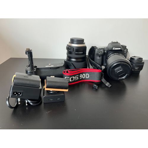 Canon EOS 90D 32.5 mpix + Objectif 50mm f/1.8 + Objectif Tamron 24-70mm f/2.8 + Objectif Sigma 18-250mm