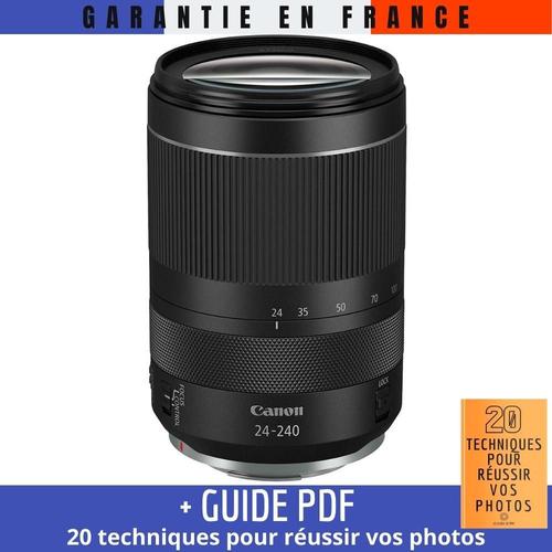 Canon RF 24-240 mm f/4-6,3 IS USM + Guide PDF MCZ DIRECT '20 TECHNIQUES POUR RUSSIR VOS PHOTOS'