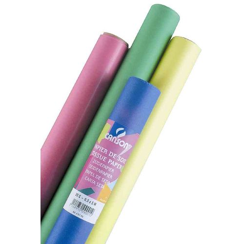 Canson Papier De Soie, Noir, Dimensions:0,5 X 5,0 M, 20 G/M2