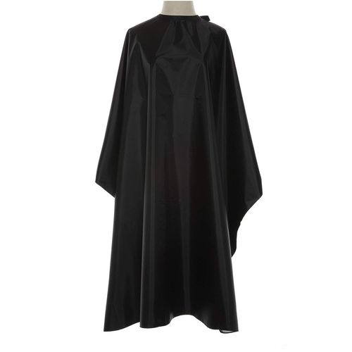 Cape De Coiffeur - Professionnel - Nylon Imperméable - Taille 60 Cm - Noir - Adultes - Au Quotidien