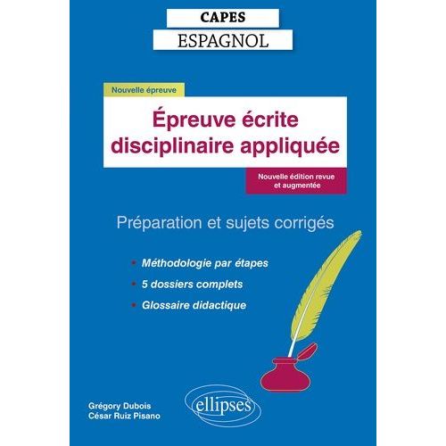 Epreuve crite Disciplinaire Applique - Prparation Et Sujets Corrigs    Format Grand Format 