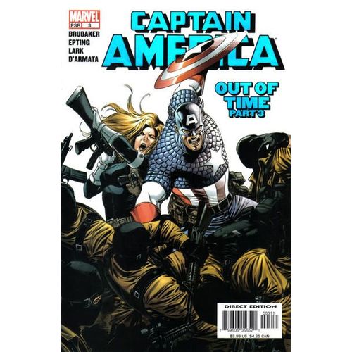 Captain America # 3 ( V.O. 2005 ) ** Out Of Time: Part 3 **   de Ed Brubaker / Steve Epting & Lark  Format Broch 