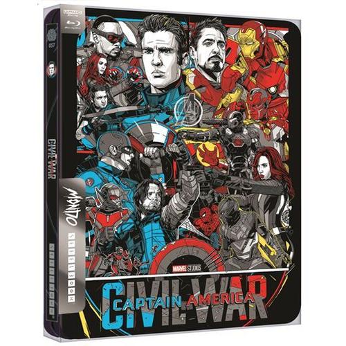 Captain America : Civil War - Mondo Steelbook - 4k Ultra Hd + Blu-Ray de Joe Russo