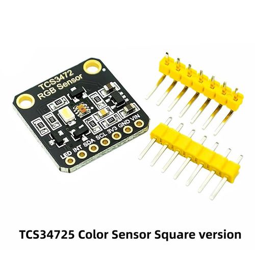Capteur De Documents Heroes Tech Rgb,Carte De Dveloppement Iic I2c Pour Ardu37stm32,Version  Deux Trous,Tcs34725 - Type Black Square