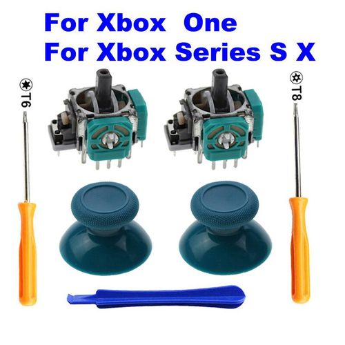 Capteur De Joystick Analogique 3d,Potentiomtres Et Thumbstick,Microsoft Xbox One S Et X Series Contrmatrielle,2 Pices - Type F