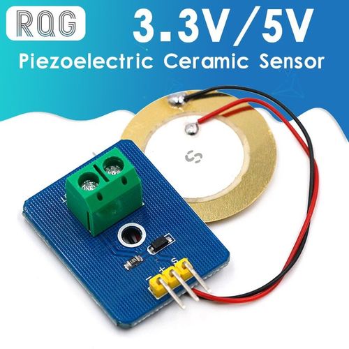 Capteur De Vibrations Pizo En Cramique, 3.3v/5v, Contrleur Analogique, Composants lectroniques, Capteur Pour Arduino Uno R3