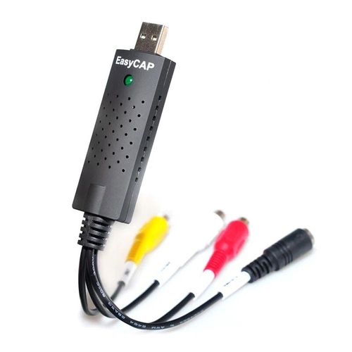 Capture audio vido analogique usb 2.0,convertir l'audio vido analogique (RCA) en numrique enregistrer dans windows d'ordinateur pour camscope ancien DVR