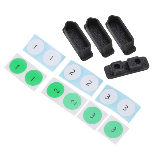Capuchon Anti-Poussiere Pour Port De Batterie De Drone Rc Avec Autocollant Numerote Pour Combo Fpv