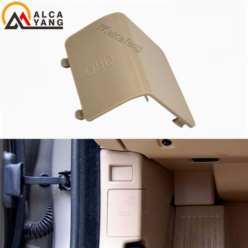 Capuchon De Panneau De Coup De Pied Intrieur De Voiture,Magasins Lhd,Garniture De Couvercle De Prise Obd,Bmw Srie 1,E81,E82,E84,E87,E88,51437144966,51439125298 - Type Beige