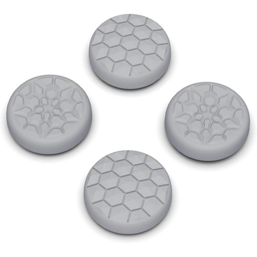 Capuchon Joystick Pour Steam Deck Oled Console,Joystick Caps Pour Steam Deck Lcd,Silicone Thumb Grip Caps Pour Ps Portal-Gris Fugace(Grain Diamant & Bombe Crack Design)