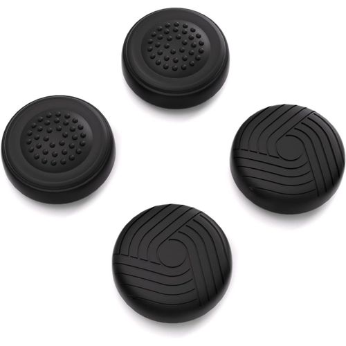 Capuchon Joystick Pour Steam Deck Oled Console,Joystick Caps Pour Steam Deck Lcd,Silicone Thumb Grip Caps Pour Ps Portal-Noir(dition Samoura)