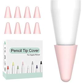 Capuchon protecteur de pointe de crayon en Silicone, 8 pièces, pointe  antidérapante de remplacement pour Apple Pencil 1 2 housse de protection -  Type Pink