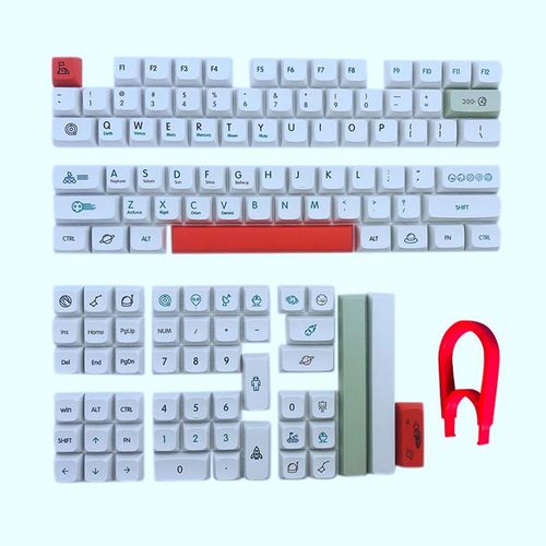 Capuchons de touches de clavier XDA en PBT, 126 touches, pour clavier mcanique de jeu Cherry GMMK Pro