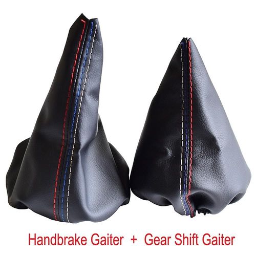 Car Shift Gear Stick Manuel Handbrake Gaiter Shift Boot Botte En Cuir Noir Pour Bmw 3 Series E36 E46 M3 Style De Voiture
