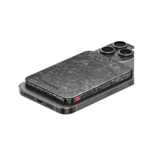 Carbonmag(5k) Power Bank Magntique 5000mah Pour Magsafe&qi, Batterie Externe Ultra-Lgre Et Fine En Fibre De Carbone Pour Tlphone Portable Avec Entre/Sortie Usb-C 20w Pour Iph[Mag5295512]