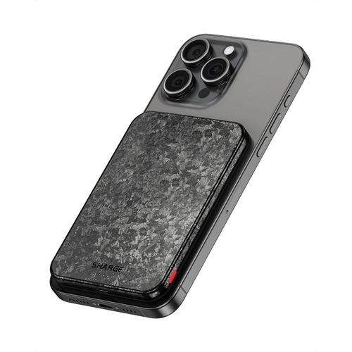 Carbonmag(5k) Power Bank Magntique 5000mah Pour Magsafe&qi, Batterie Externe Ultra-Lgre Et Fine En Fibre De Carbone Pour Tlphone Portable Avec Entre/Sortie Usb-C 20w Pour Iphone16/15/1[X85]