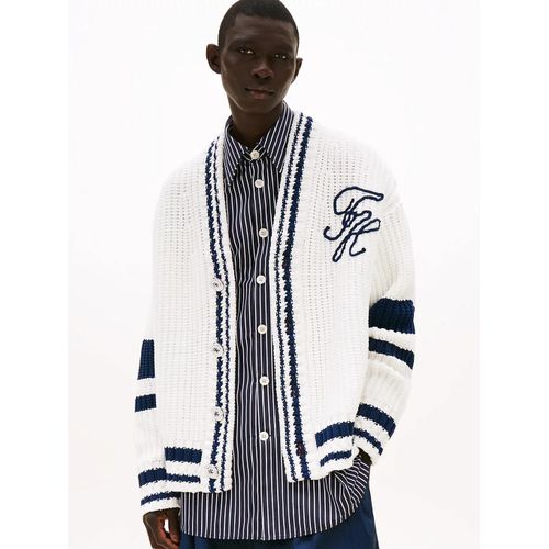 Cardigan  Logo Au Dos The Runway Collection Long Cardigan/Ecru - L
