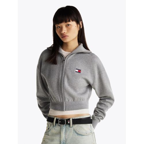 Cardigan Dcontract Zipp Tjw Crp Badge Zip Thru Cardigan/Grey - Xs