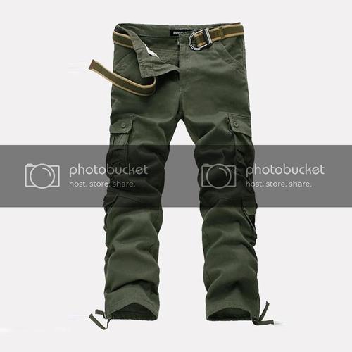 Cargo Pantalon Hommes Mode Pantalon Multi-Poches Casual Vtement Printemps