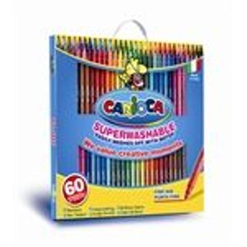 Carioca Joy Bote De 60 Feutres De Coloriage Lavables  Pointe Fine(30 Couleurs)
