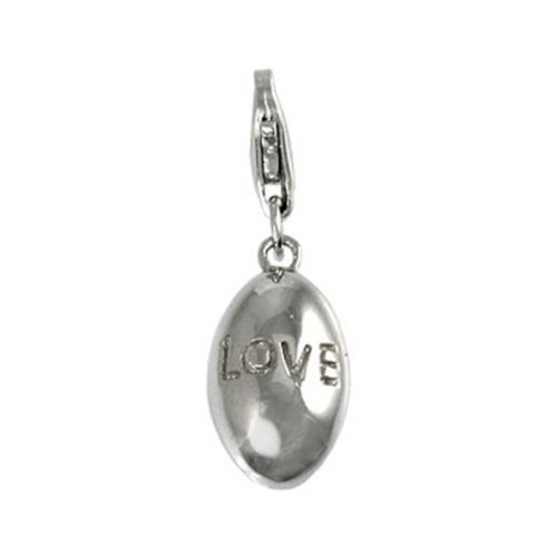 Carlo Biagi Pendentif Charm Ovale Amour Argent 925 Css04