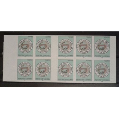 Carnet 10 Timbres Principat D'andorra Yvert Et Tellier N12 Commune D'escaldes 2003 Neuf Non Pli