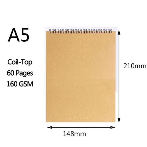 Carnet De Croquis Professionnel Vierge,Carnet D'interconnexion,Journal Intime  Spirale,Fournitures Scolaires D'art,Bloc-Notes De Dessin Au Crayon,Papeterie,160,101 - Type A5-Top #B