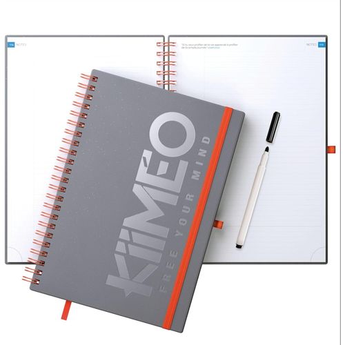 Carnet De Notes Premium Innovant - En Bonus Un Thme De Dveloppement Personnel : Gestion Du Temps - Trames Utiles Et Pratiques - 140 Pages 100 Gr + 1 Page Effaable - Feutre Fourni - A4