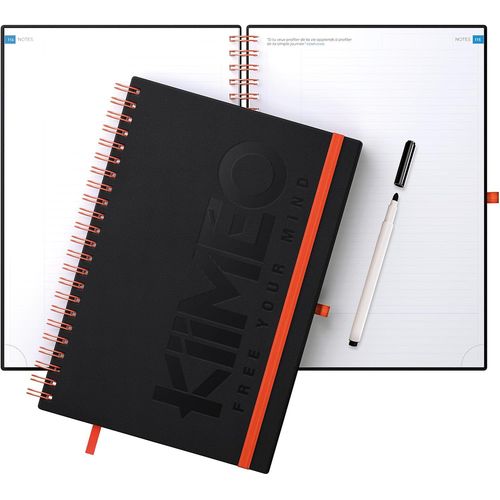 Carnet De Notes Premium Innovant - En Bonus Un Thme De Dveloppement Personnel Sur L'loquence - Trames Utiles Et Pratiques - 140 Pages 100 Gr + 1 Page Effaable - Feutre Fourni - A4
