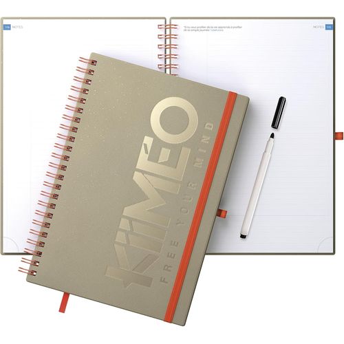 Carnet De Notes Premium Innovant - En Bonus Un Thme De Dveloppement Personnel Sur L'loquence - Trames Utiles Et Pratiques - 140 Pages 100 Gr + 1 Page Effaable - Feutre Fourni - A4
