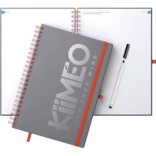 Carnet De Notes Premium Innovant - En Bonus Un Thme De Dveloppement Personnel Sur L'loquence - Trames Utiles Et Pratiques - 140 Pages 100 Gr + 1 Page Effaable - Feutre Fourni - A4