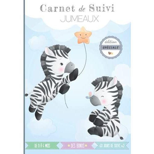 Carnet De Suivi Jumeaux: Cahier Tout En Un  Complter : Journal De Bord Quotidien 1er ge + Suivi De Sant dition Spciale Jumeaux Cadeau Idal ... Bonus (O'clair De Lune - 1er Age - Jumeaux)   de de lune, O?Clair  Format Broch 