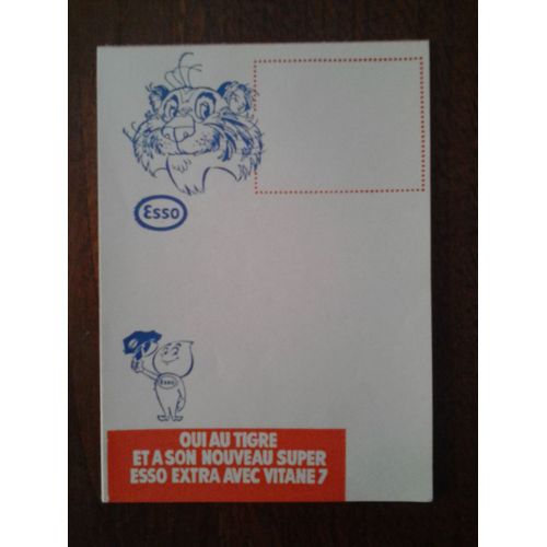 Carnet Publicit Esso Oui Au Tigre Nouveau Super Esso Extra Avec Vitane 7 Goutte Esso7 Goutte Esso