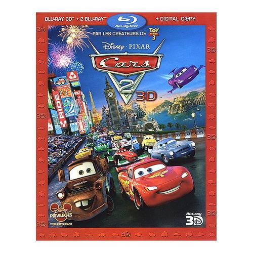 Cars 2 - Combo Blu-Ray 3d + Blu-Ray + Dvd + Copie Digitale de John Lasseter
