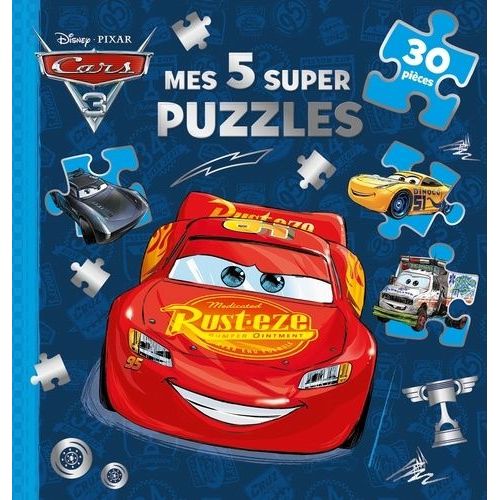 Cars 3 - Mes 5 Super Puzzles (30 Pices)   de disney - pixar  Format Album 