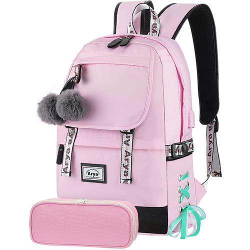 Cartable Fille Primaire Sac à Dos Collège CM1 CM2 5 6ème 8 9 10 11 12