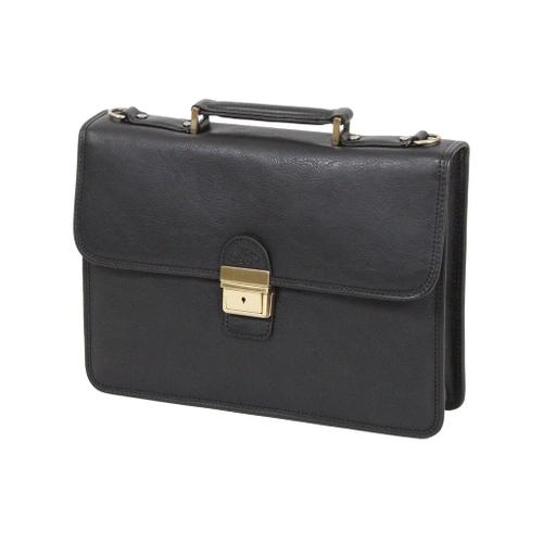 Cartable Katana Cuir De Vachette Gras K31025 - Noir