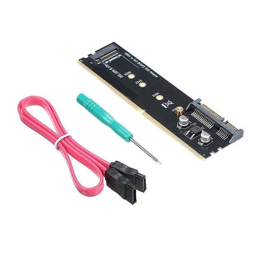 Carte Adaptateur Disque Dur DDR vers M.2 Carte d'extension SSD SATA vers M.2 DDR4