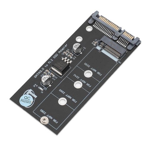 Carte adaptateur M.2 NGFF vers SATA Professional 6 Gbit/s Prend en charge le convertisseur M.2 NGFF 2280 2260 2242 2230 M.2 NGFF SSD vers SATA 2,5 pouces