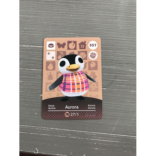 Carte Amiibo Animal Crossing 357 Aurora