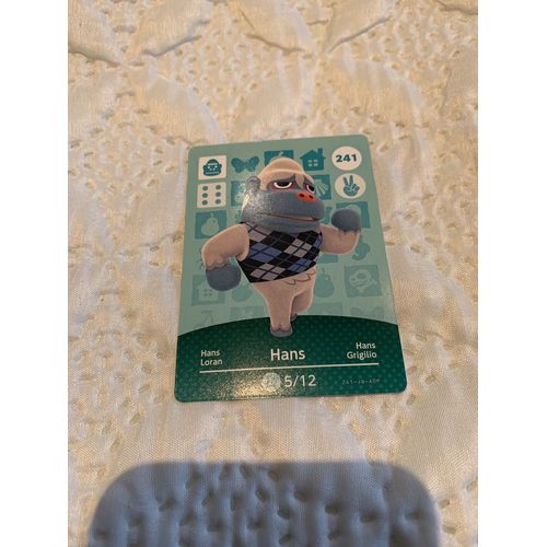 Carte Amiibo Animal Crossing Hans 241