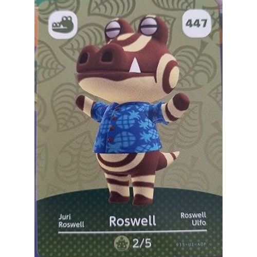 Carte Amiibo Animal Crossing Srie 5 Roswell 447