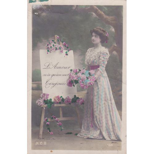 Carte Ancienne    L'amour N'a Qu'un Mot  Toujours