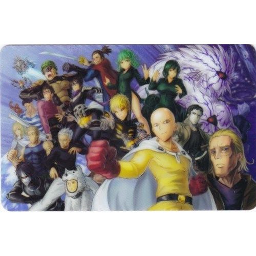 Carte Autocollante - One Punch Man - Saitama, Fubuki, Mumen Rider, Sonic Et Les Hros De Classe S (Manga, Anim, Super-Hros, Collection)