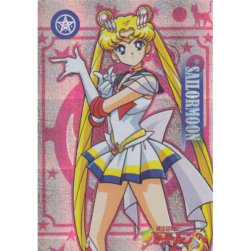 Carte Brillante Sailor Moon : Sailor Moon / Bunny Rivire / Usagi Tsukino (Dessin Anim, Manga, Souvenir, Enfance, Club Dorothe, Annes 1990, Super-Hrone, Japon, Collection, Collector)