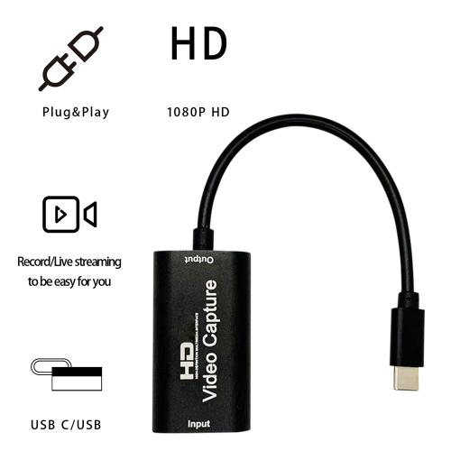 Carte d'acquisition pour jeux vido USB 1080 type-c 4K 2.0 P compatible HDMI pour ordinateur et tlphone