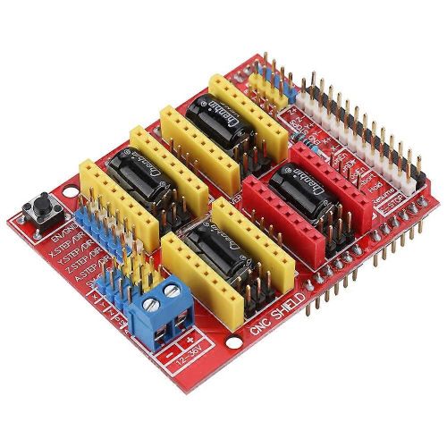 Carte d'extension de bouclier CNC Witbot + pilote de moteur pas  pas drv8825 + dissipateur thermique pour gravure Arduino V3