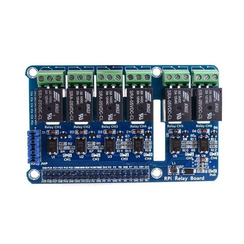 Carte d'extension de Module de panneau de commande de relais Rpi 6 canaux pour Raspberry Pi 3 2 A + B + 2B 3B