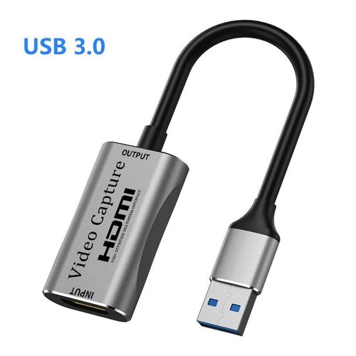 Carte De Capture Vido Compatible Usb 3.0 Vers Hdmi,Camra C,Streaming Statique,Enregistreur Grabber,Ps3,4,Xbox,Nintendo Switch - Type Usb 3.0 Plus