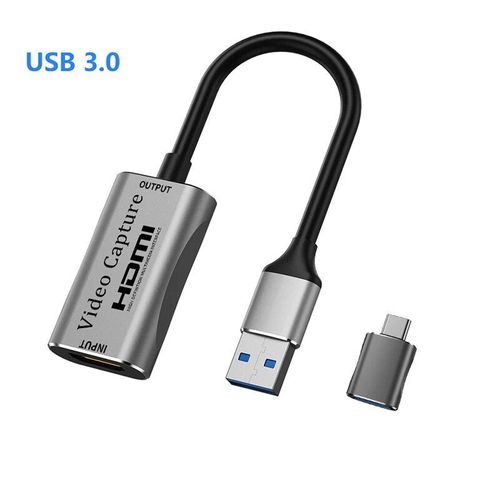 Carte De Capture Vido Compatible Usb 3.0 Vers Hdmi,Camra C,Streaming Statique,Enregistreur Grabber,Ps3,4,Xbox,Nintendo Switch - Type Usb 3.0 Plus Otg